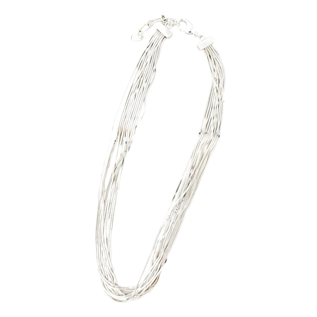 Envy Multi Strand Necklace Silver