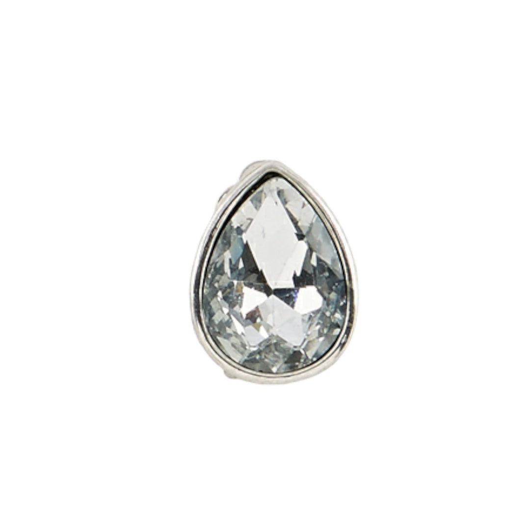Dante Teardrop Shape Earrings Silver Sparkle