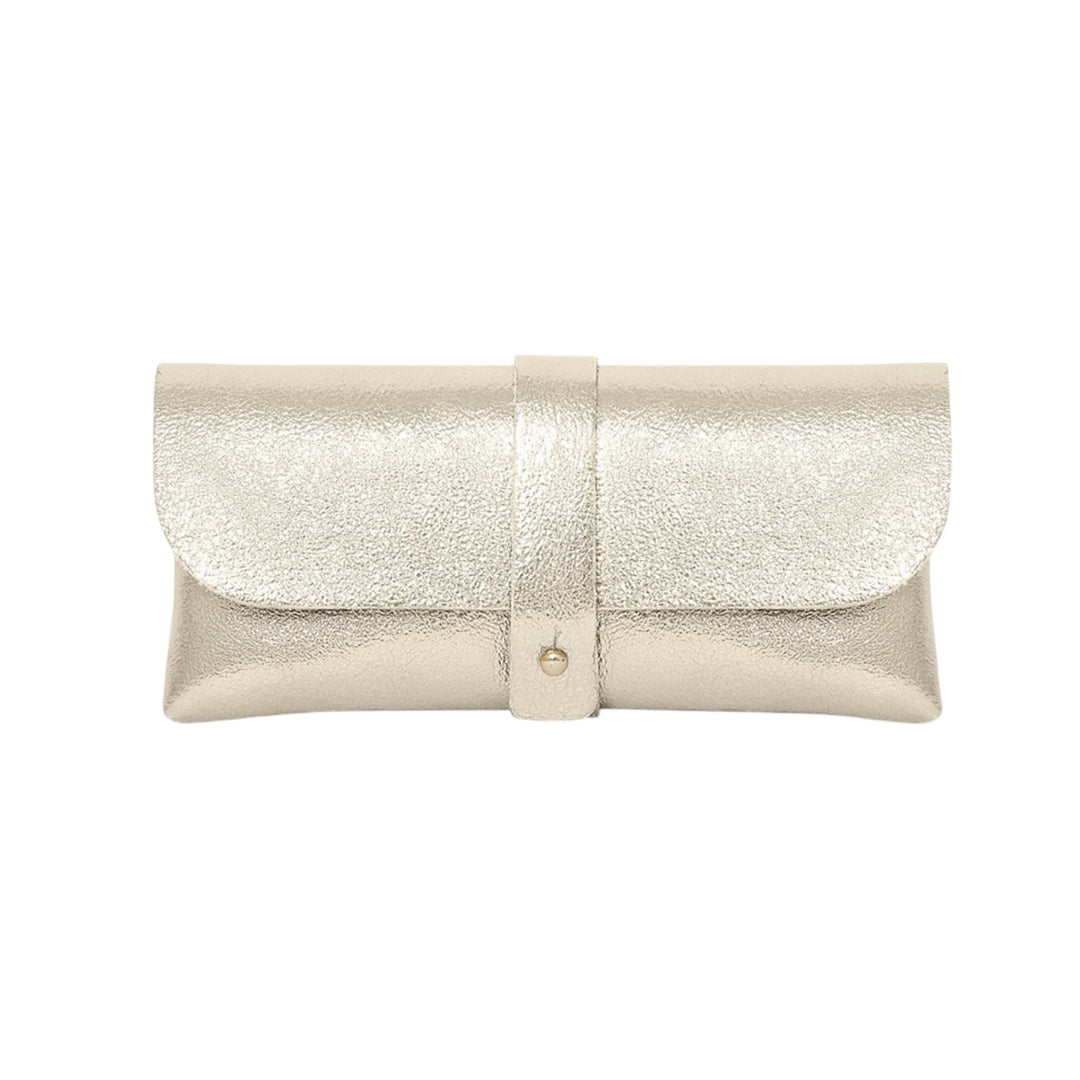 Italian Leather Coin Purse Gold