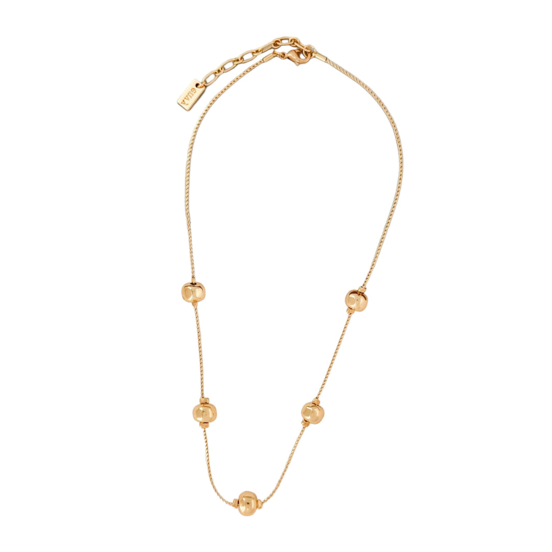 Envy Short Ball Detail Necklace Gold