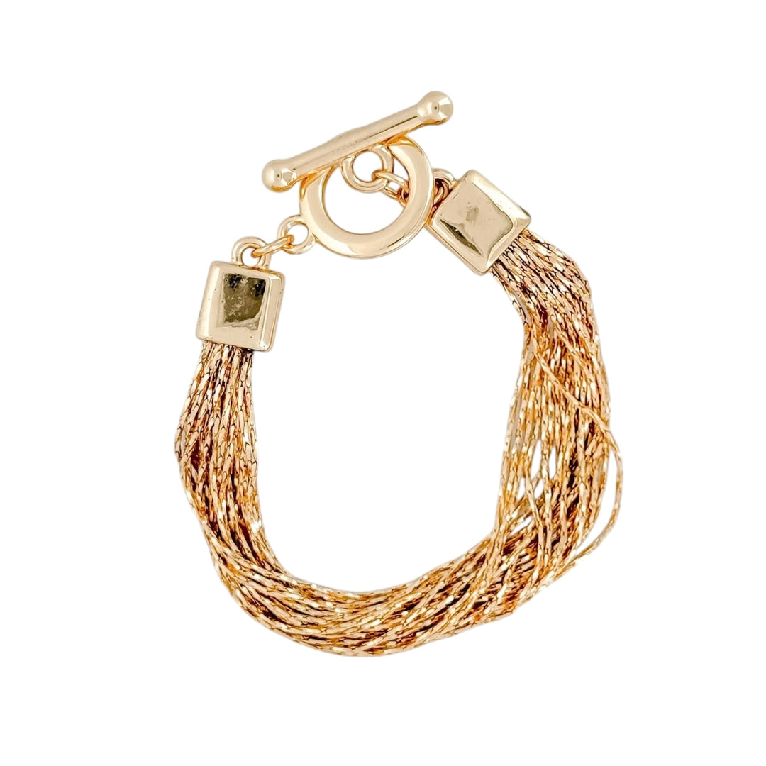 Envy Fine Multistrand Bracelet Gold