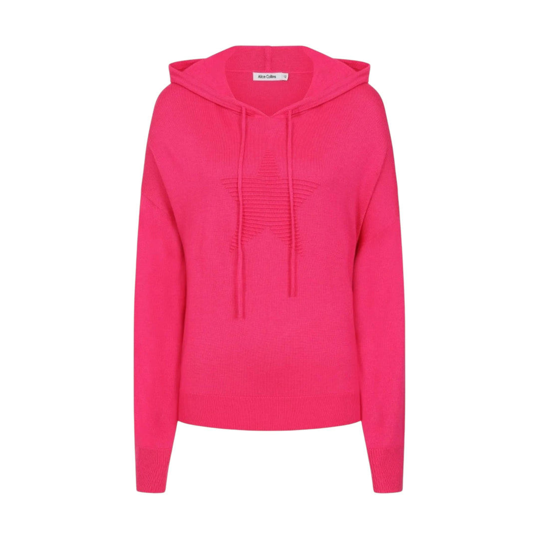 Alice Collins Georgie Hooded Top Fuchsia
