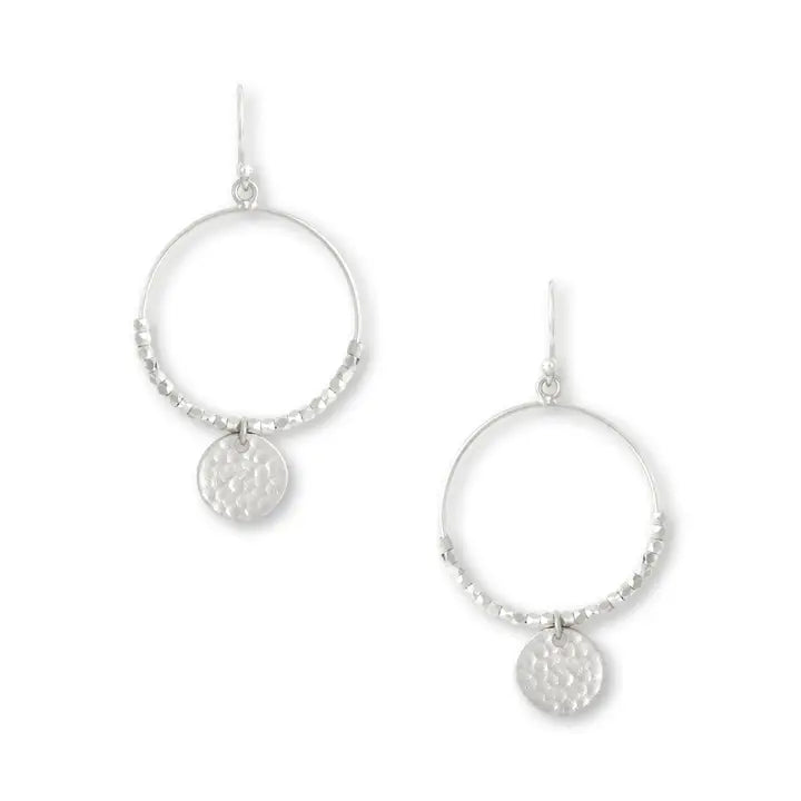 Ashiana Dominique Mini Hoop Earrings Silver