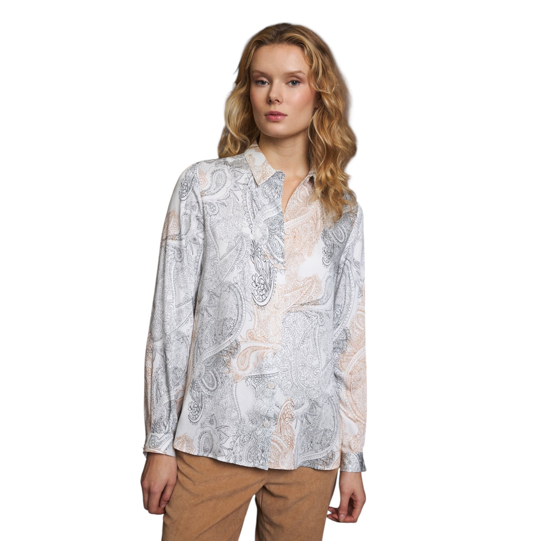 Bariloche Caura Fine Line Blouse Off-White