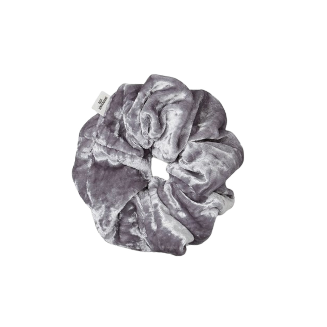 Beck Sondergaard Velour Scrunchie Sky Gray