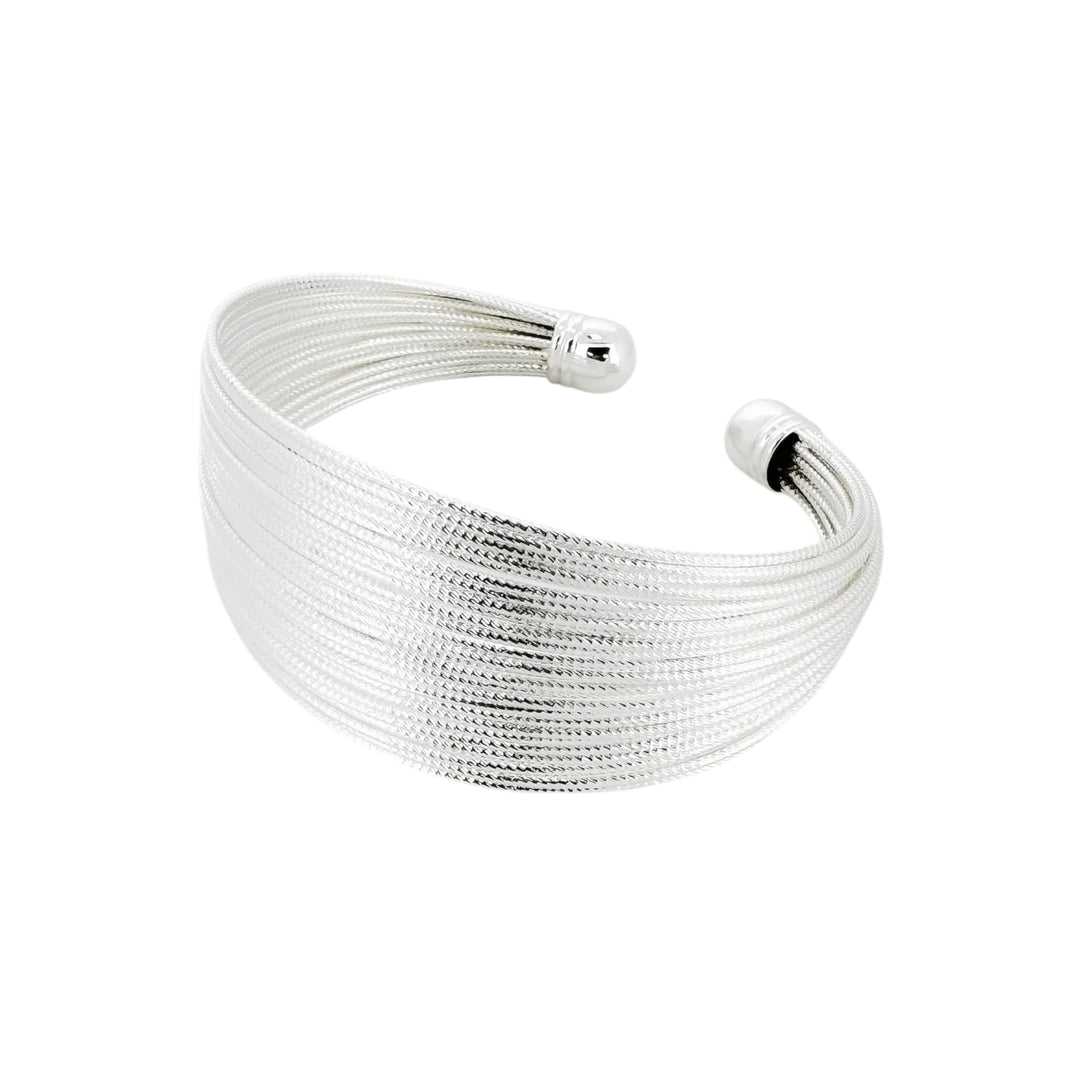Envy Multistrand Cuff Bangle Silver