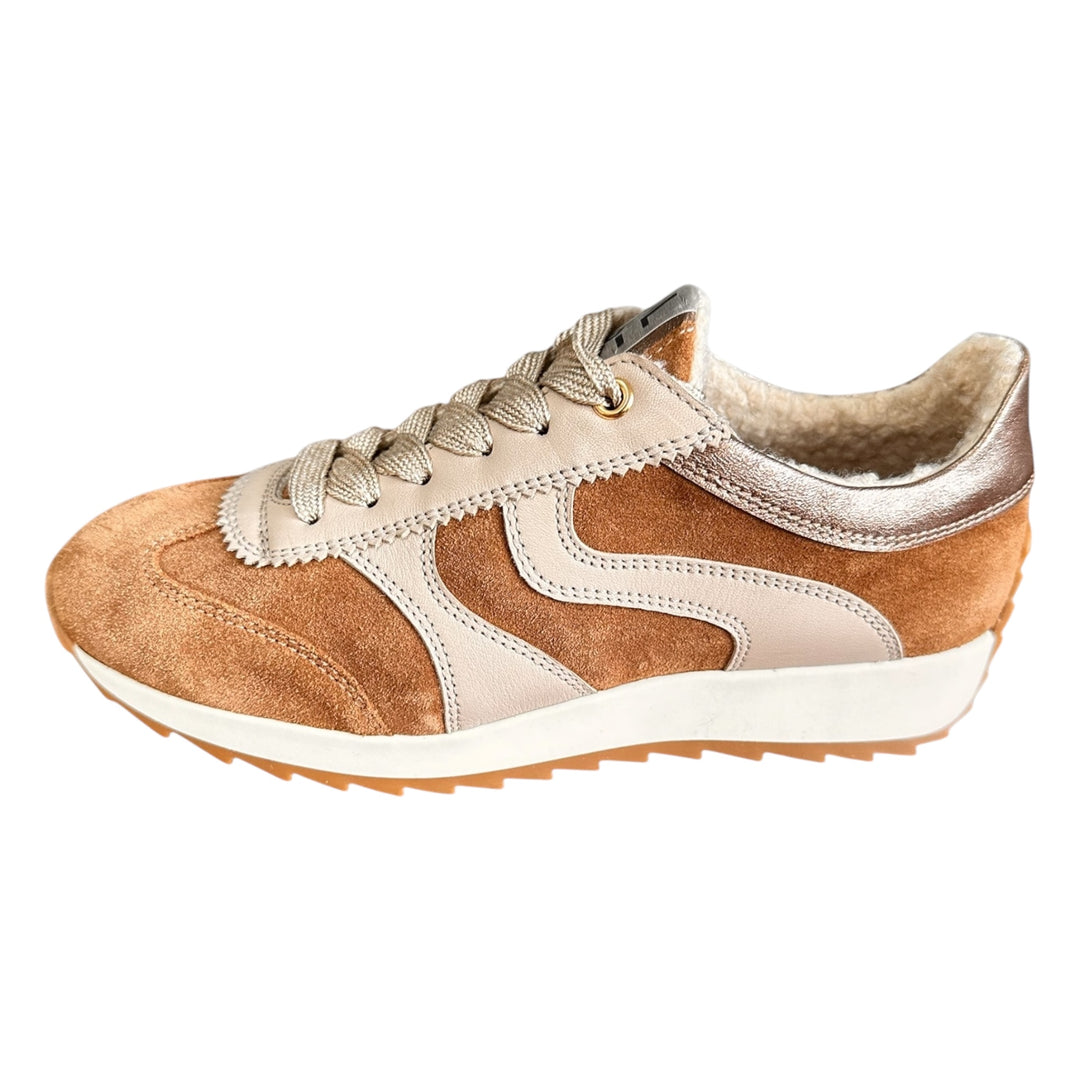 DL Sport Fur Lined Sneaker Sand