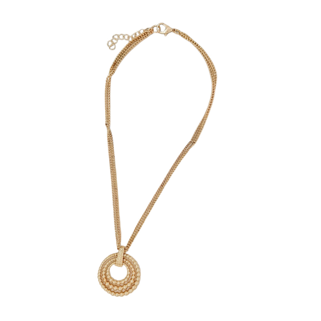 Envy Short Double Chain Necklace Gold