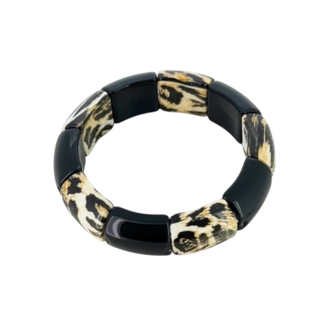 Envy Chunky Stretch Bangle Black