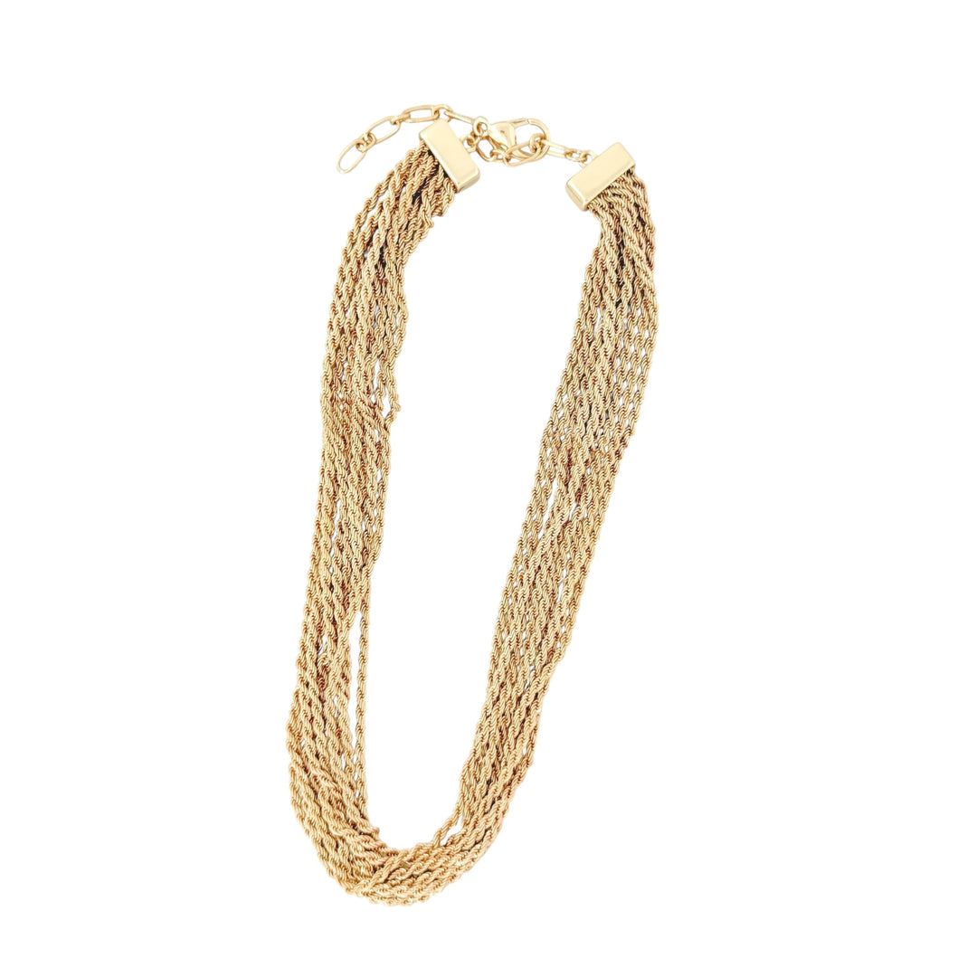 Envy Short Multi Chain Necklace Gold