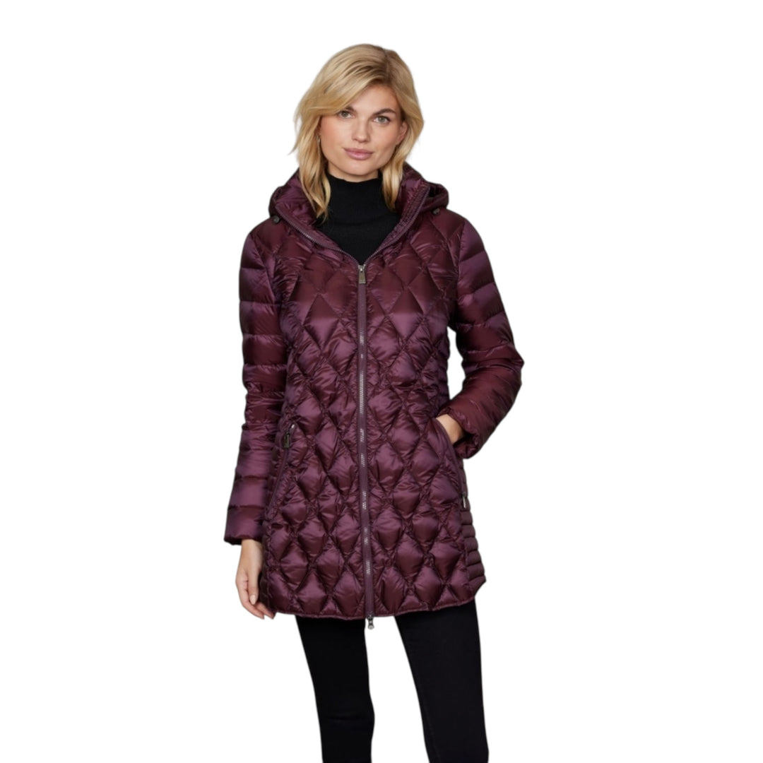 Junge Mikkeline Quilted Jacket Wine