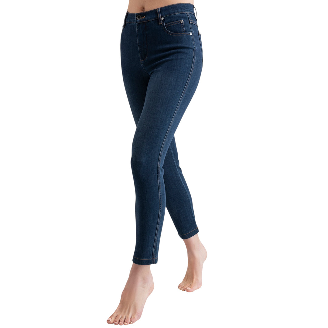 Marble High Waist Jean Indigo