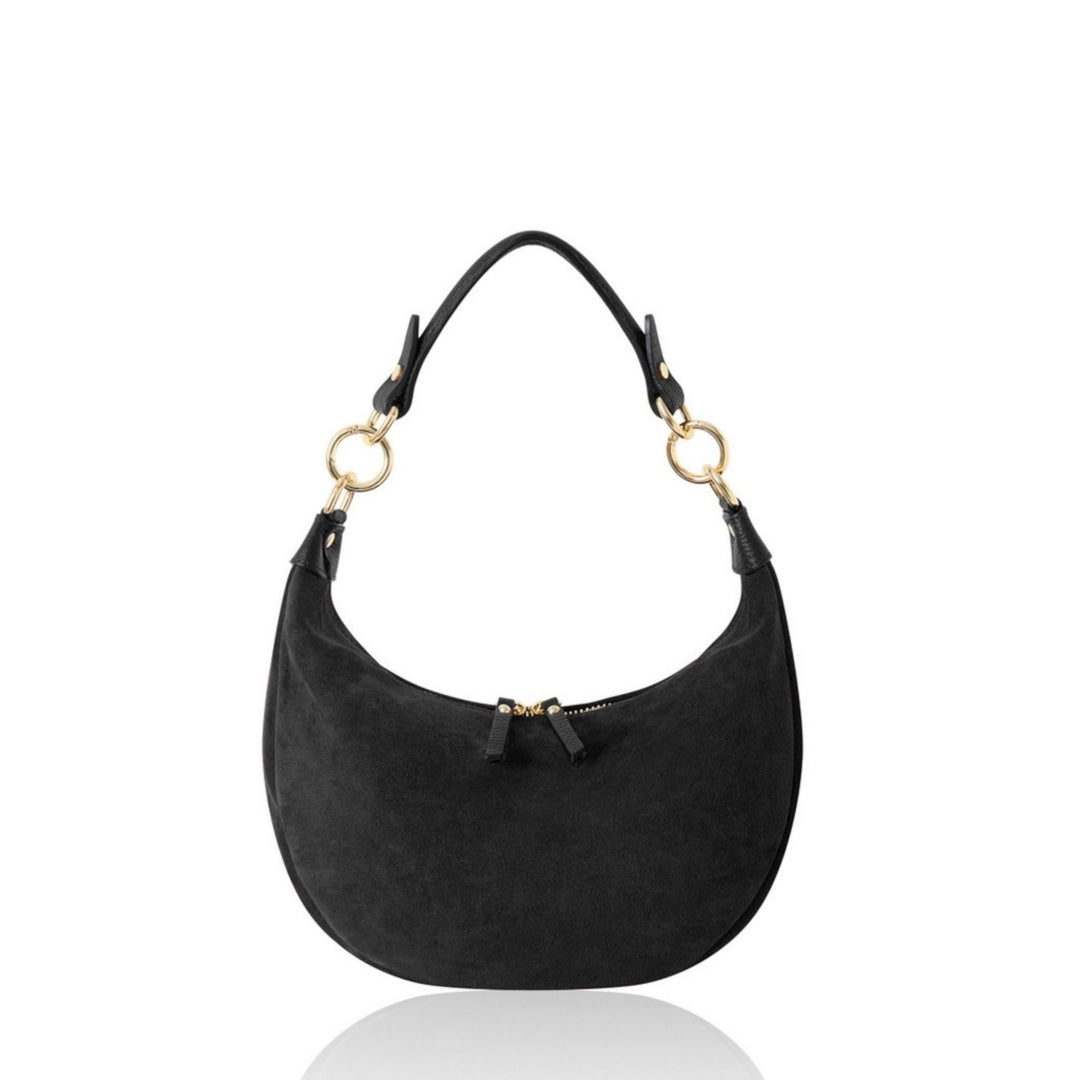 Suede Shoulder Bag Black