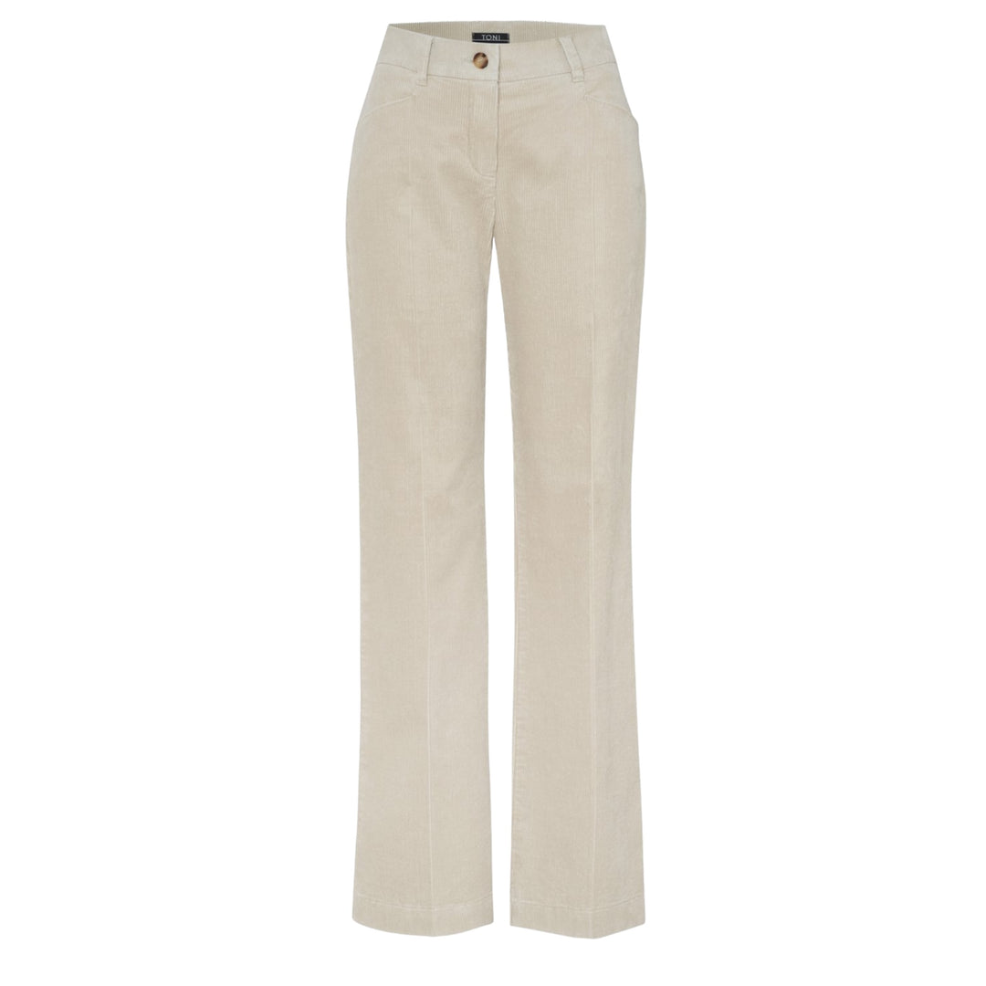 TONI Jolie Flared Cord Trousers Ecru