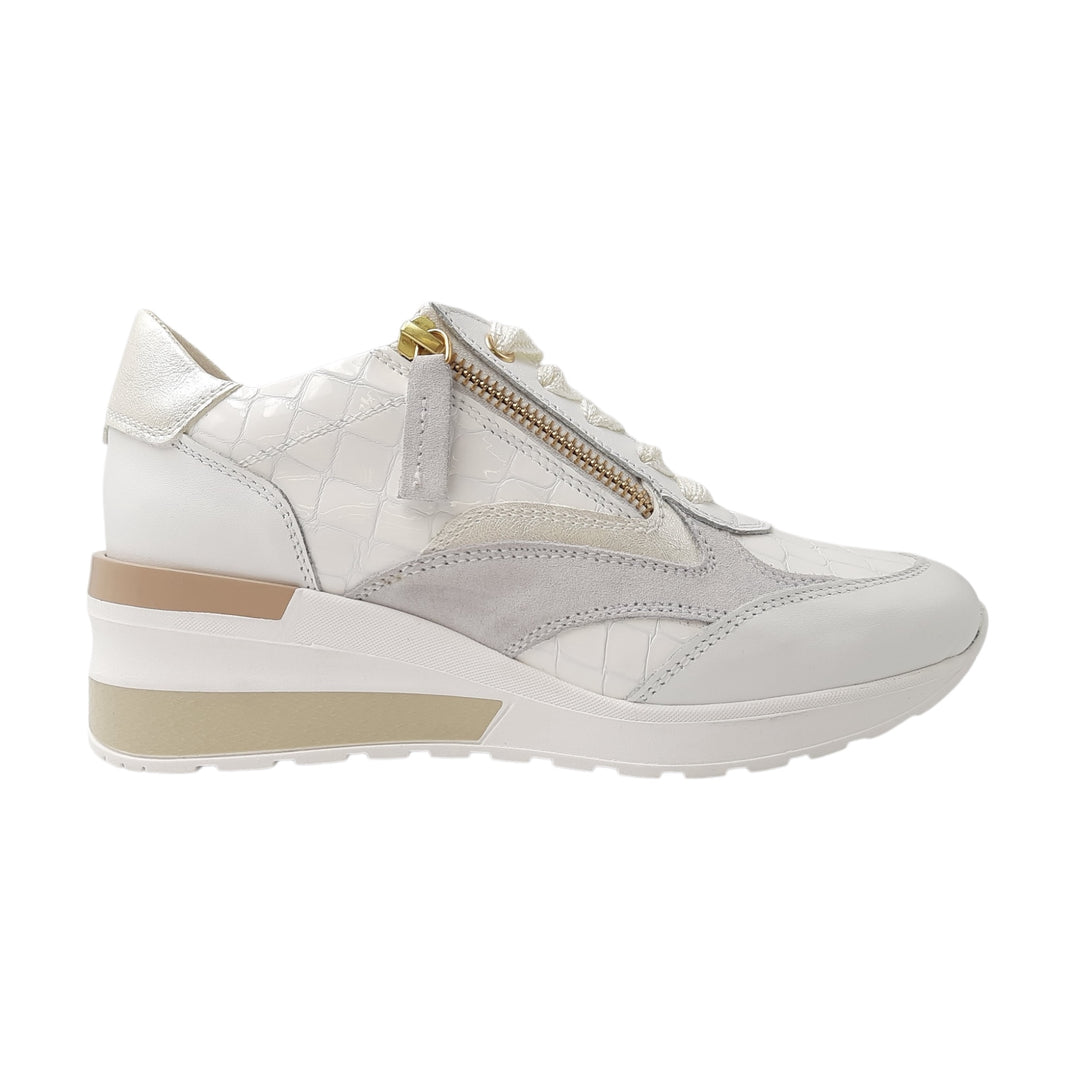 DL Sport Wedge Sneaker White