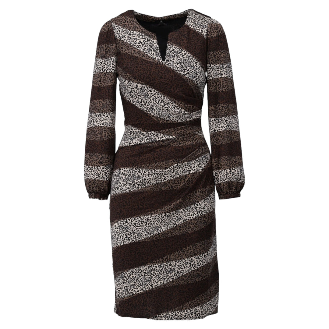 K Design Ruched Front Dress Khaki