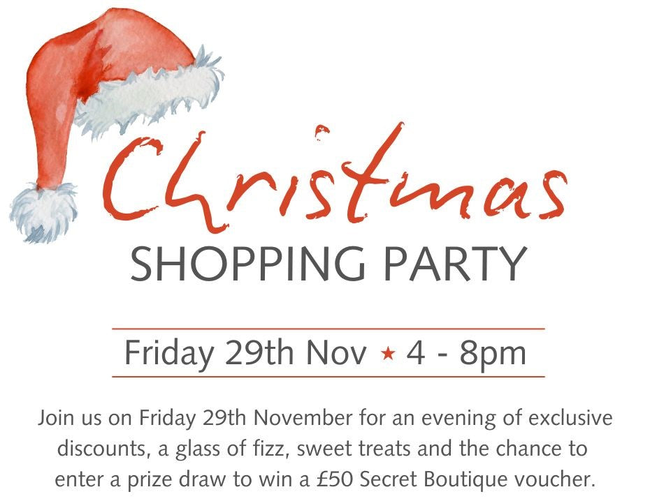 Christmas Shopping Party - Friday, 29th November 4 - 8pm