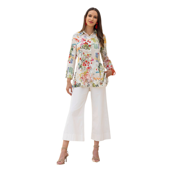 Maloka Dania Long Printed Shirt Dolce Vita