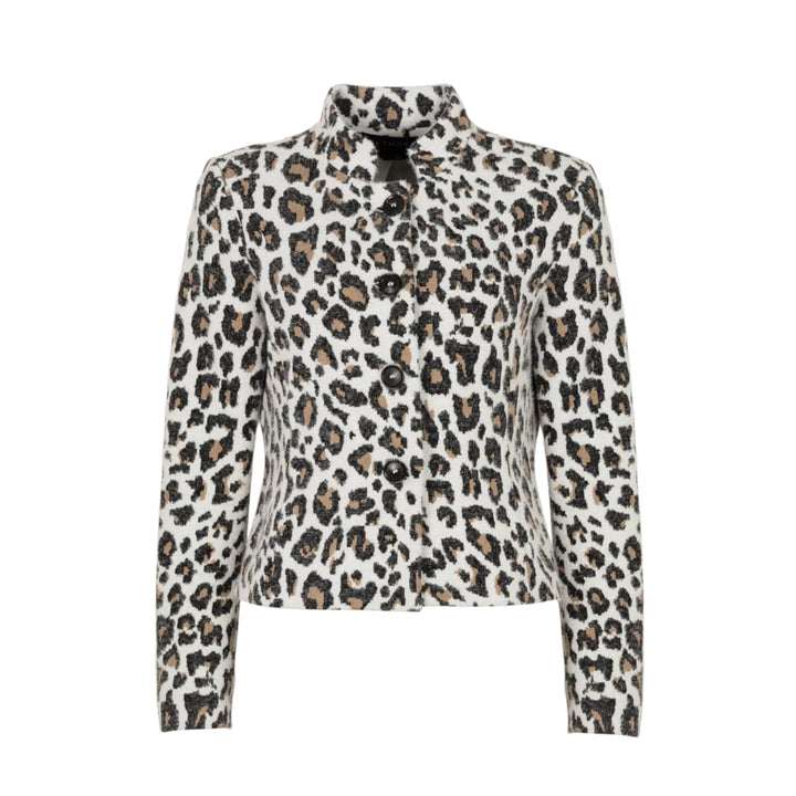 B*Three Runa Jacket Off-White Leopard Print