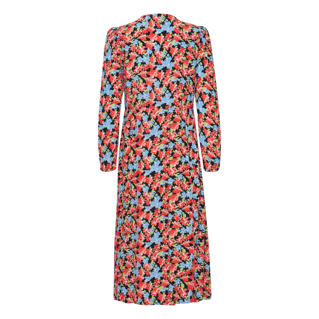 ICHI Rosalie Dress Multi-Flower Print