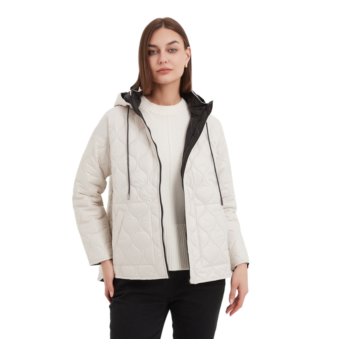 Tirelli Reversible Parka Cream/Black