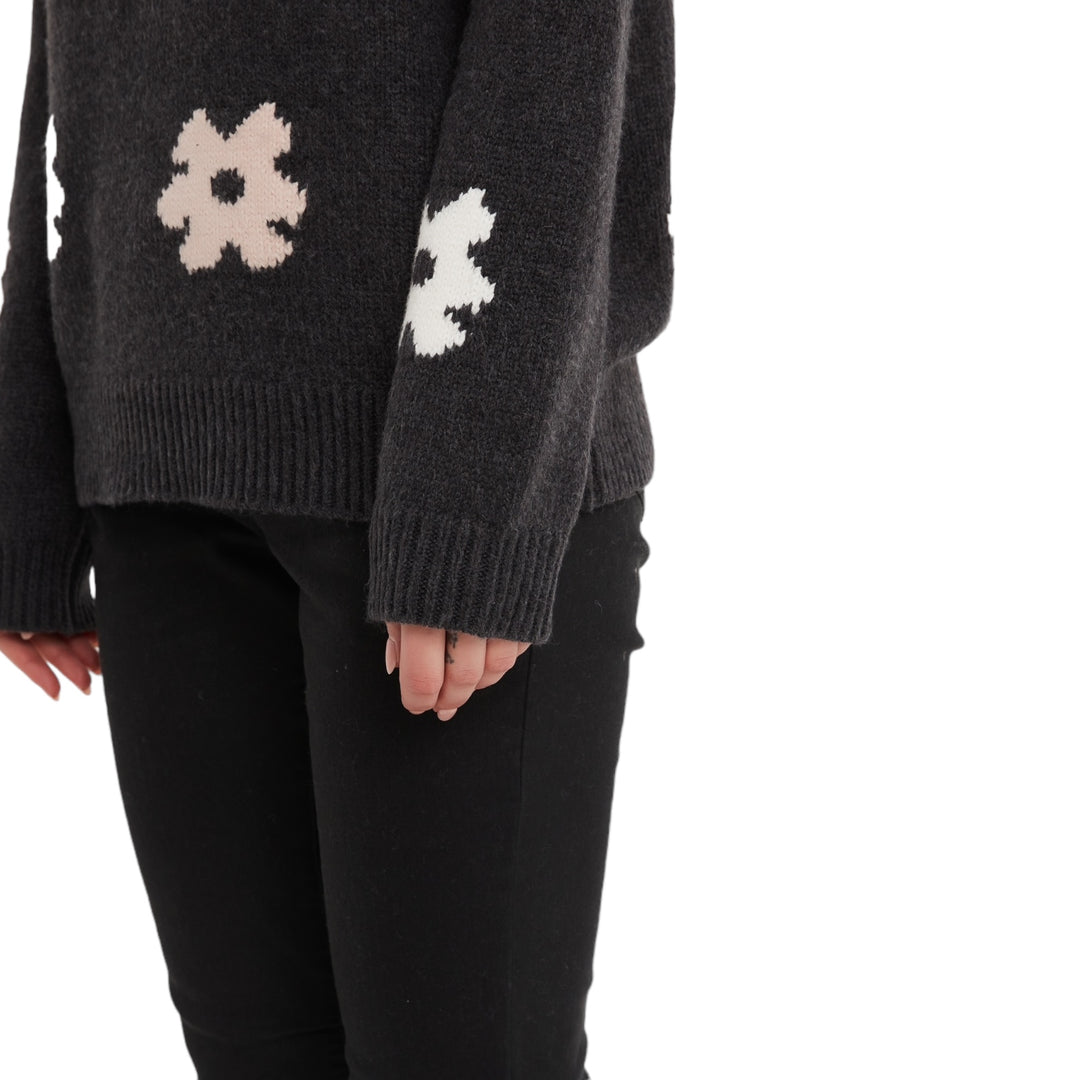 Tirelli Flower Sweater Charcoal