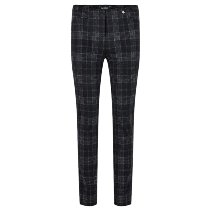 Robell Rose 09 Trousers Grey Check