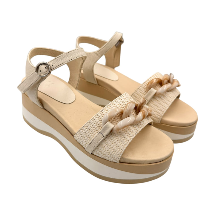 DL Sport Single Strap Sandal Off-White