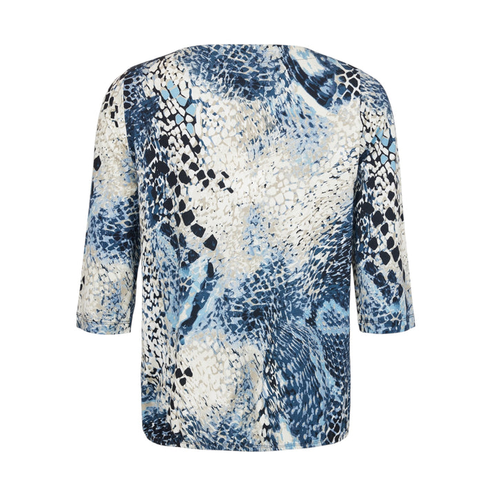 Sunday Long Sleeve Top Steel Blue Combo
