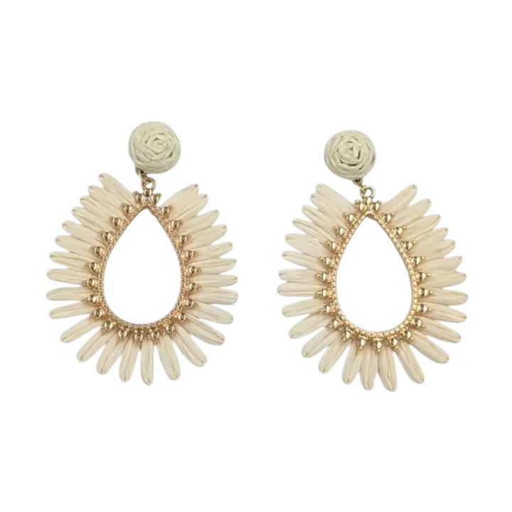 Last True Angel Woven Pear Earring Cream