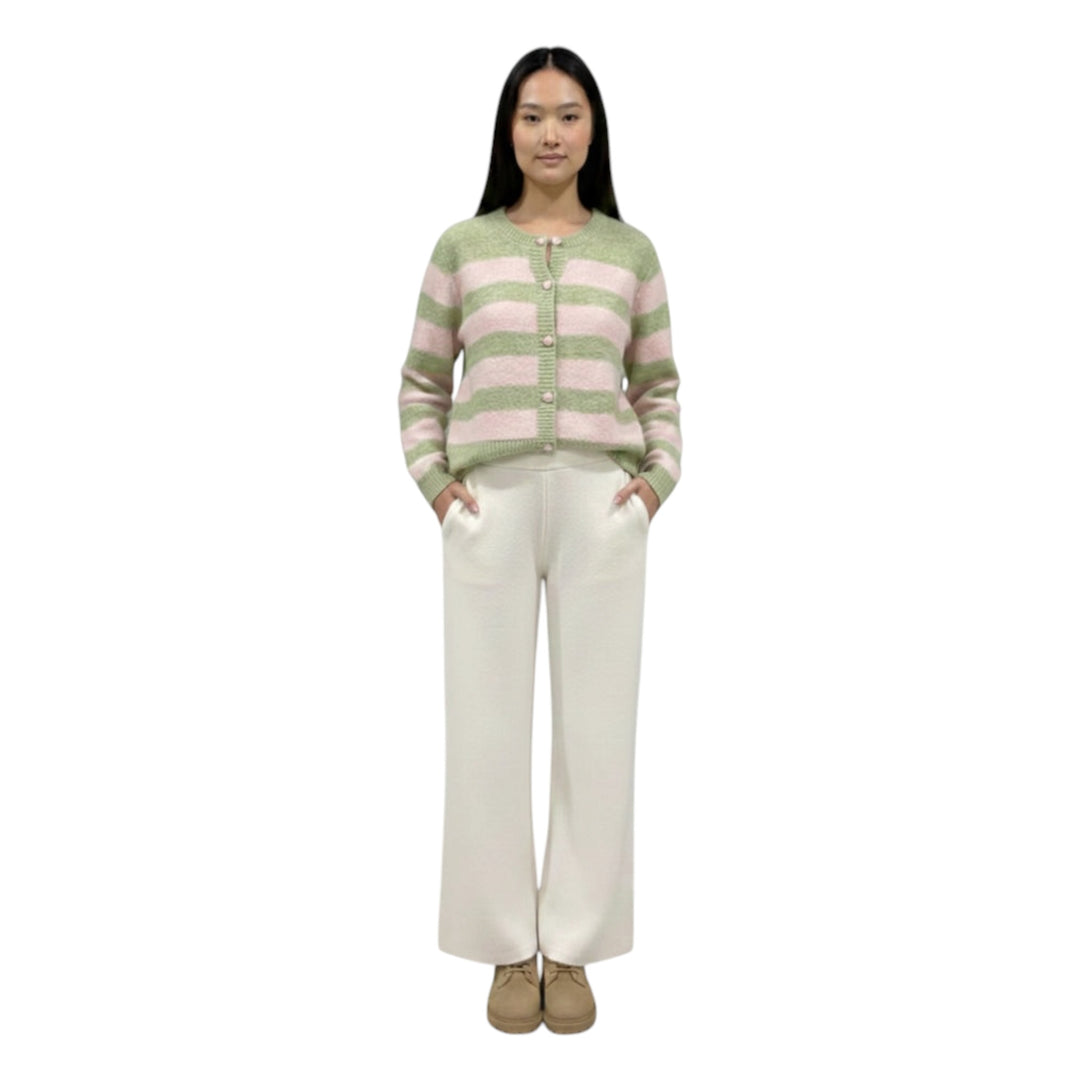 Alice Collins Emma Cardigan Waterlily/Powder Pink