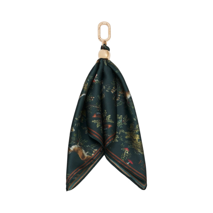 Fable England Scarf Bag Charm Green Into the Woods