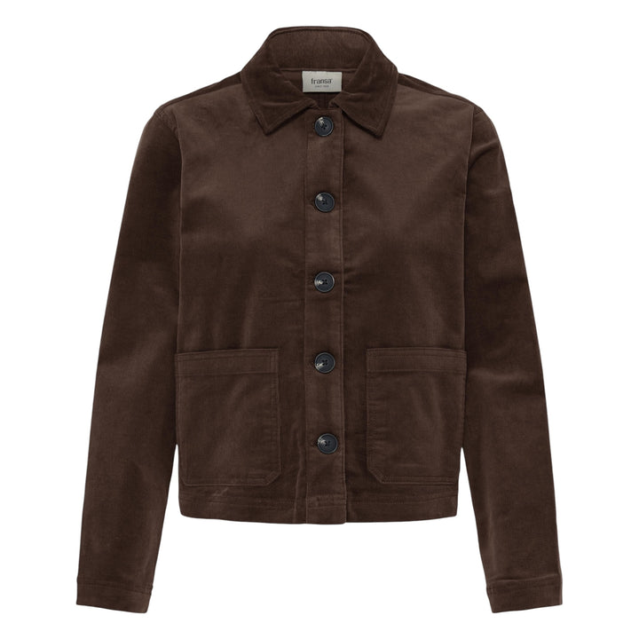 Fransa Tean Jacket Hot Fudge