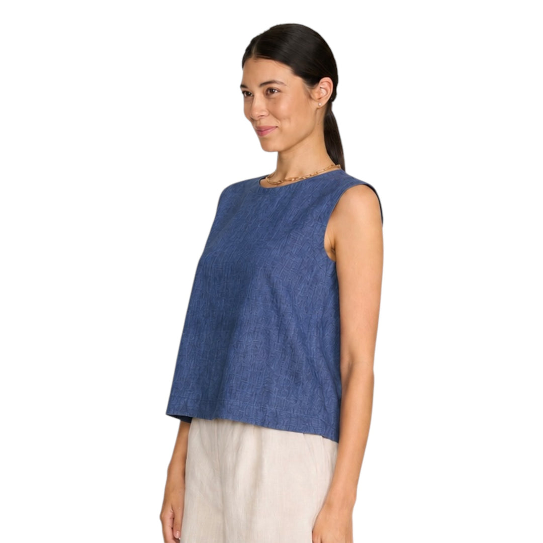 Foil It's Only Natural Top Capri