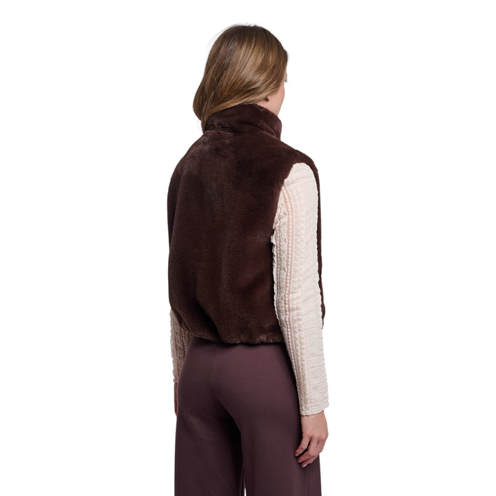 Rino & Pelle Nikki Short Waistcoat Coffee Roast