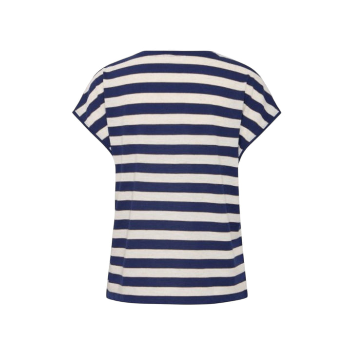 B Young Santo Striped Top Medieval Blue Mix