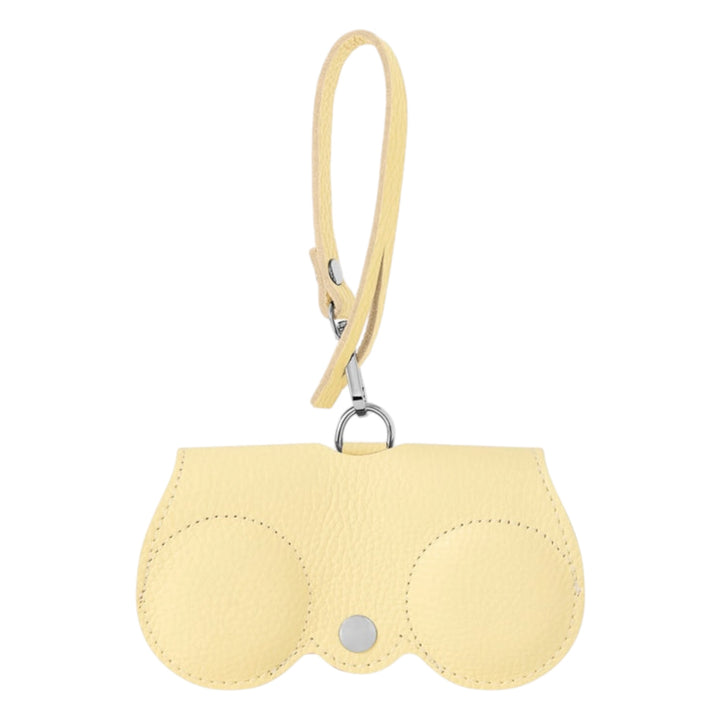 Leather Sunglasses Holder Butter Yellow