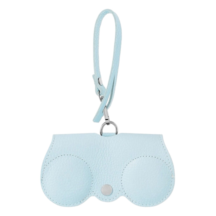 Leather Sunglasses Holder Cloud Blue