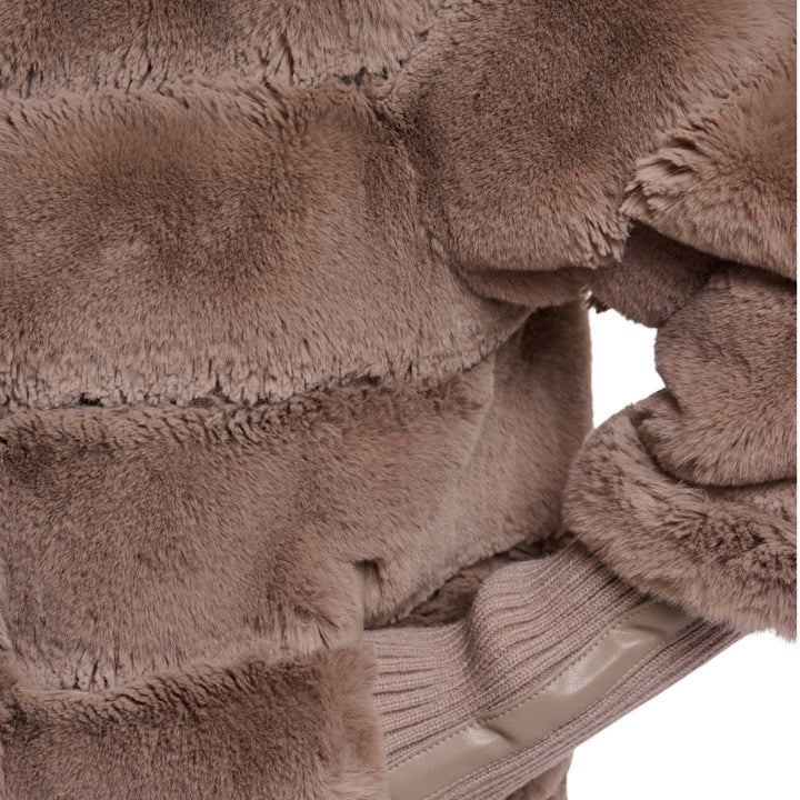 Rino & Pelle Feline Rib Cuff Jacket Mocha Latte