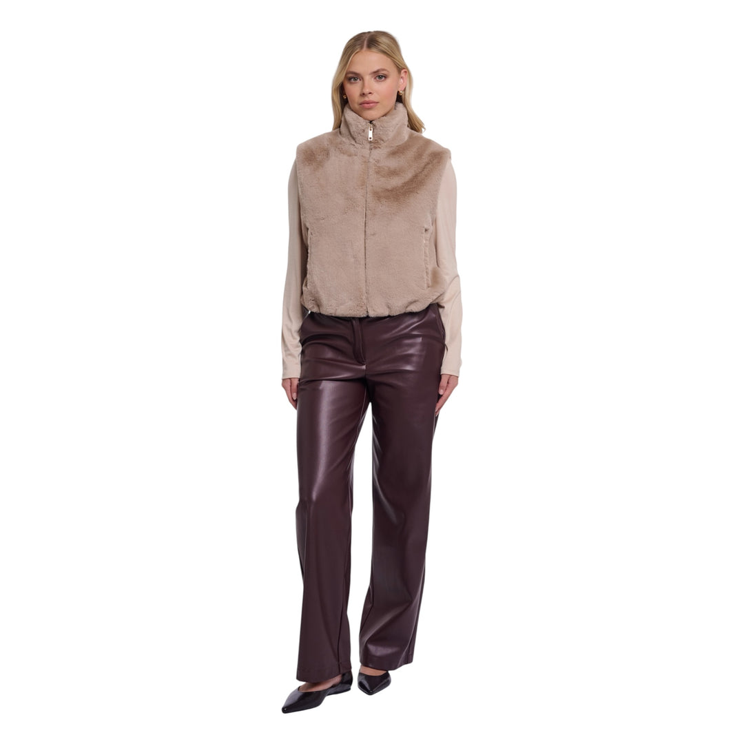 Rino & Pelle Nikki Short Waistcoat Oat
