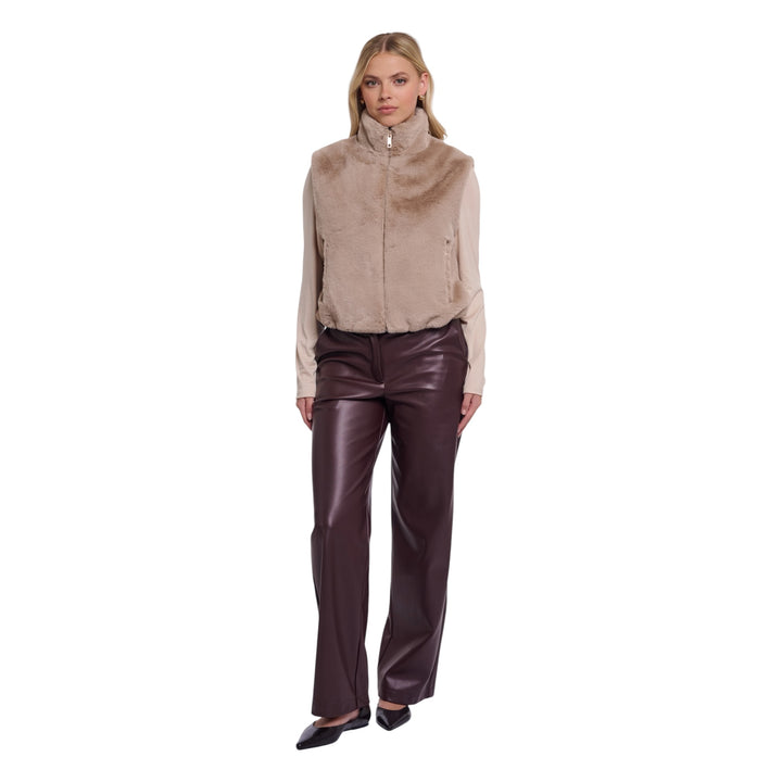 Rino & Pelle Nikki Short Waistcoat Oat