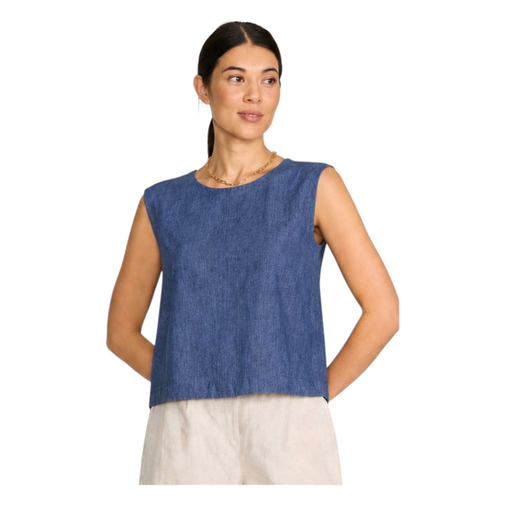 Foil It's Only Natural Top Capri