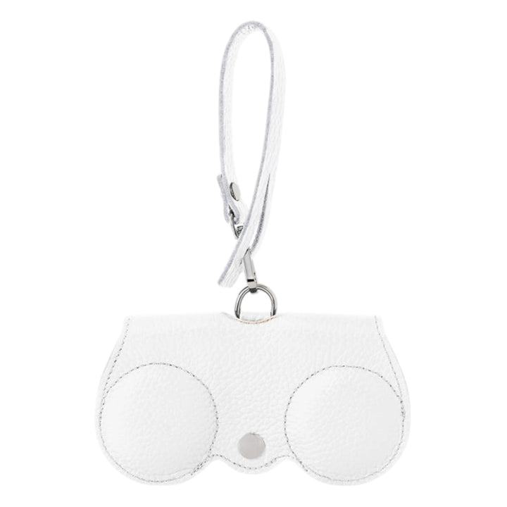 Leather Sunglasses Holder White
