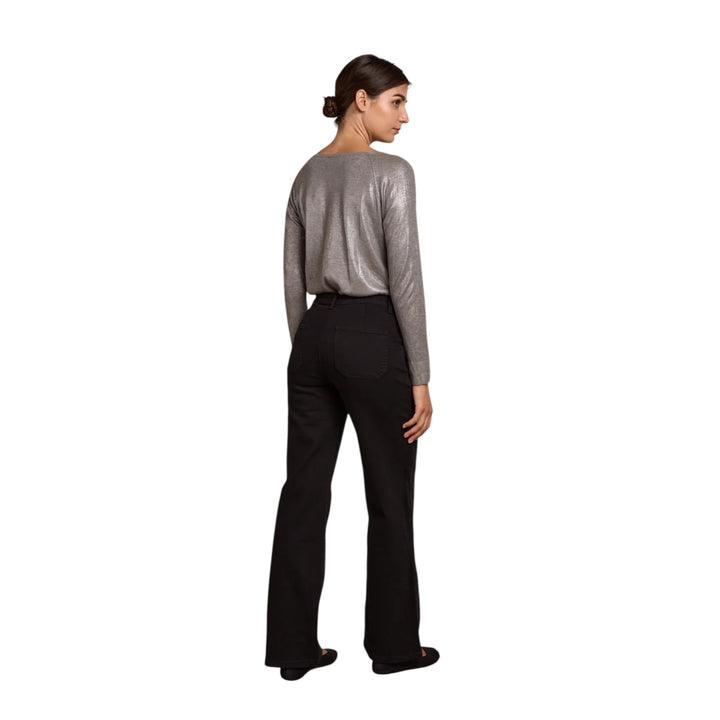 TOXIK3 Charlotte Wide Leg Jeans Black