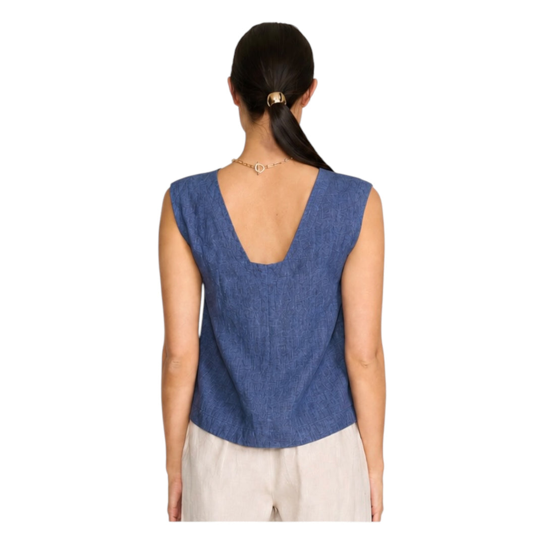 Foil It's Only Natural Top Capri