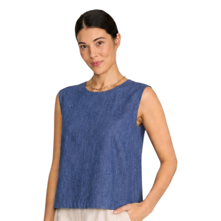 Foil It's Only Natural Top Capri