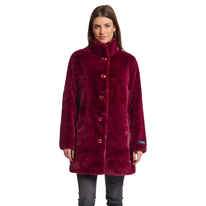 Rino & Pelle Nonna Faux Fur Coat Sugar Plum