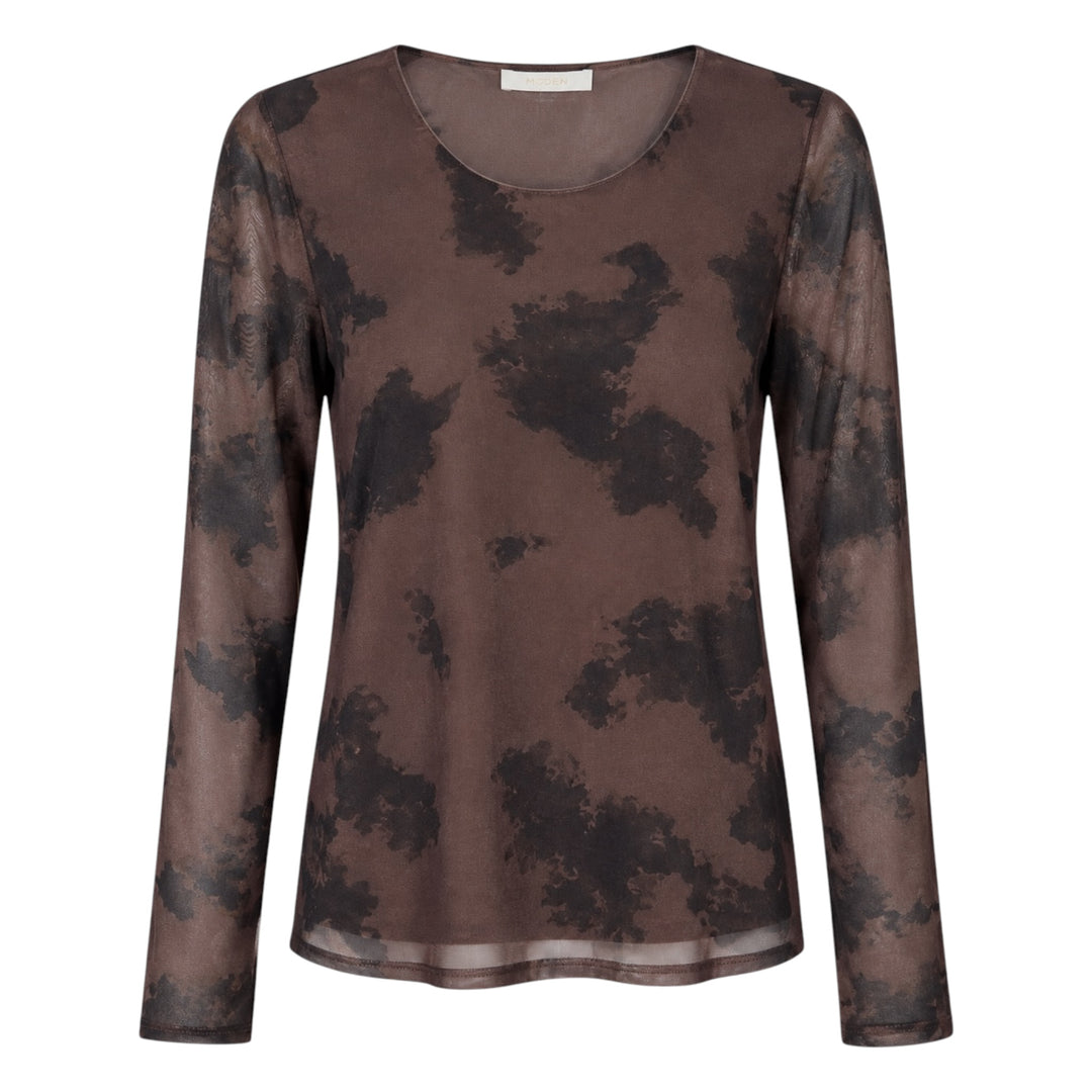 Noen Mesh Top Dark Brown