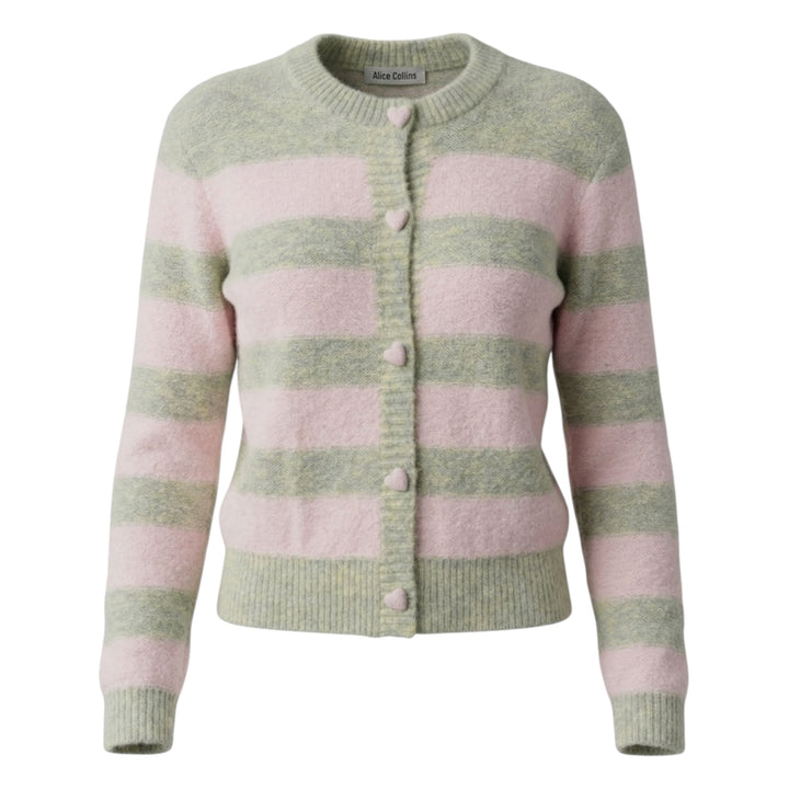 Alice Collins Emma Cardigan Waterlily/Powder Pink