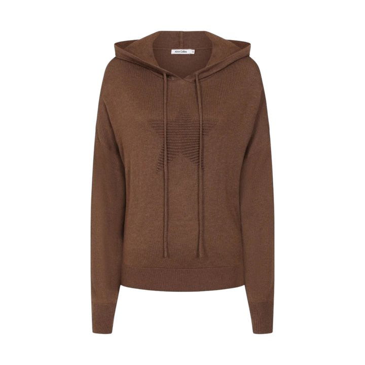 Alice Collins Georgie Hooded Top Bison